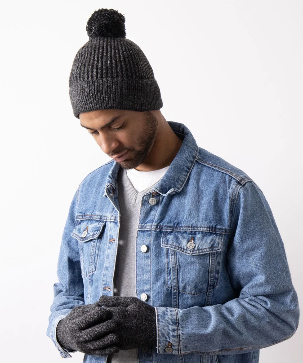 Totes Men's Hat and Glove Bundle