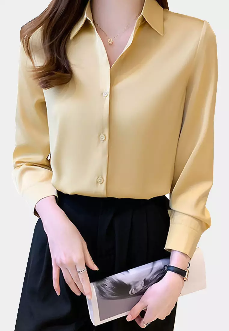 Twenty Eight Shoes Silk Long-Sleeve Mulberry Shirt VCW-Sh2246