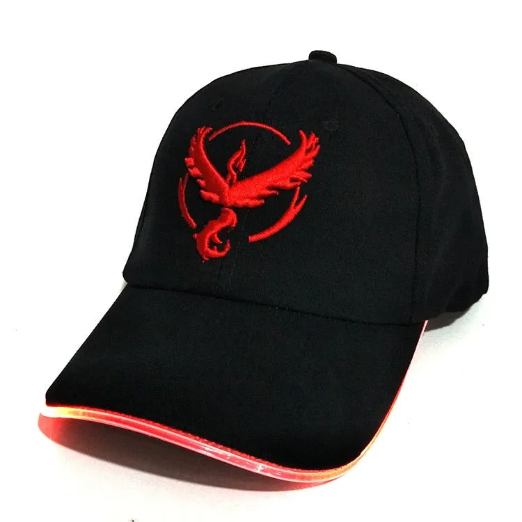 Light Instinct Pokemon Glow In The Dark LED Baseball Cap Unisex