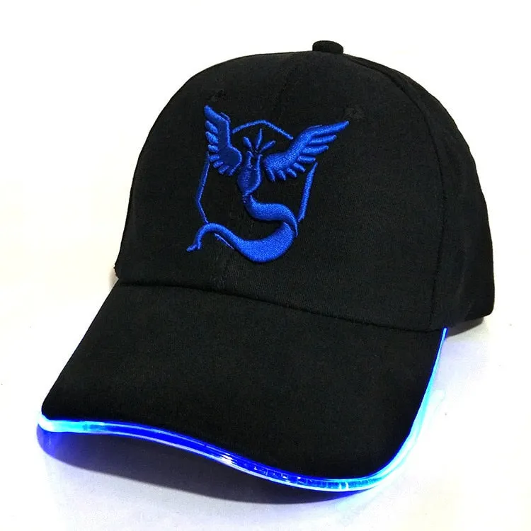 Light Instinct Pokemon Glow In The Dark LED Baseball Cap Unisex