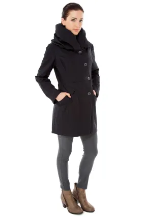 Water Repellent Hooded Quilted Coat