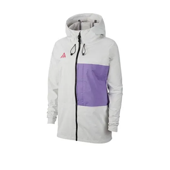 White and Purple Nike ACG 2.5L Packable Jacket