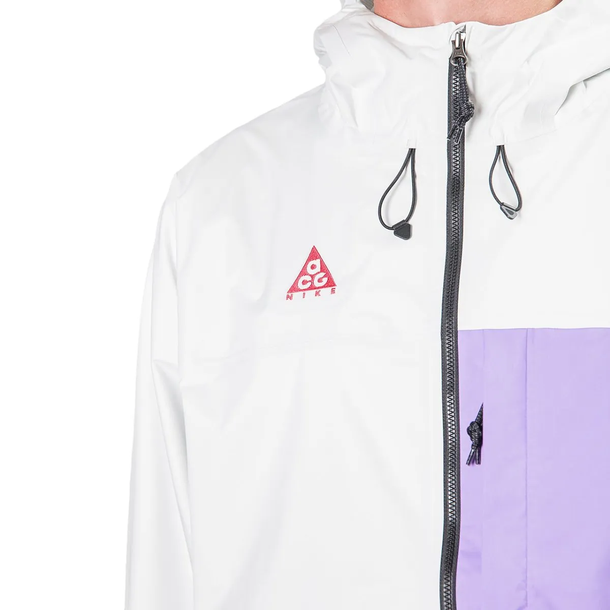 White and Purple Nike ACG 2.5L Packable Jacket