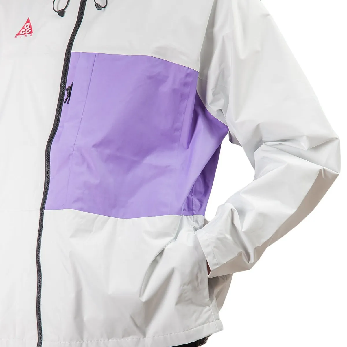 White and Purple Nike ACG 2.5L Packable Jacket