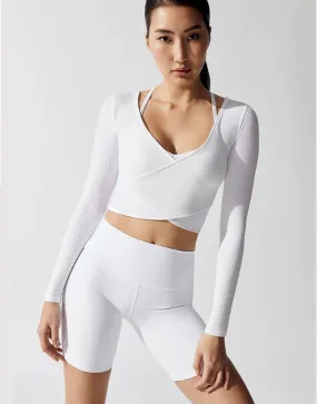 White Seamless Workout Leggings.