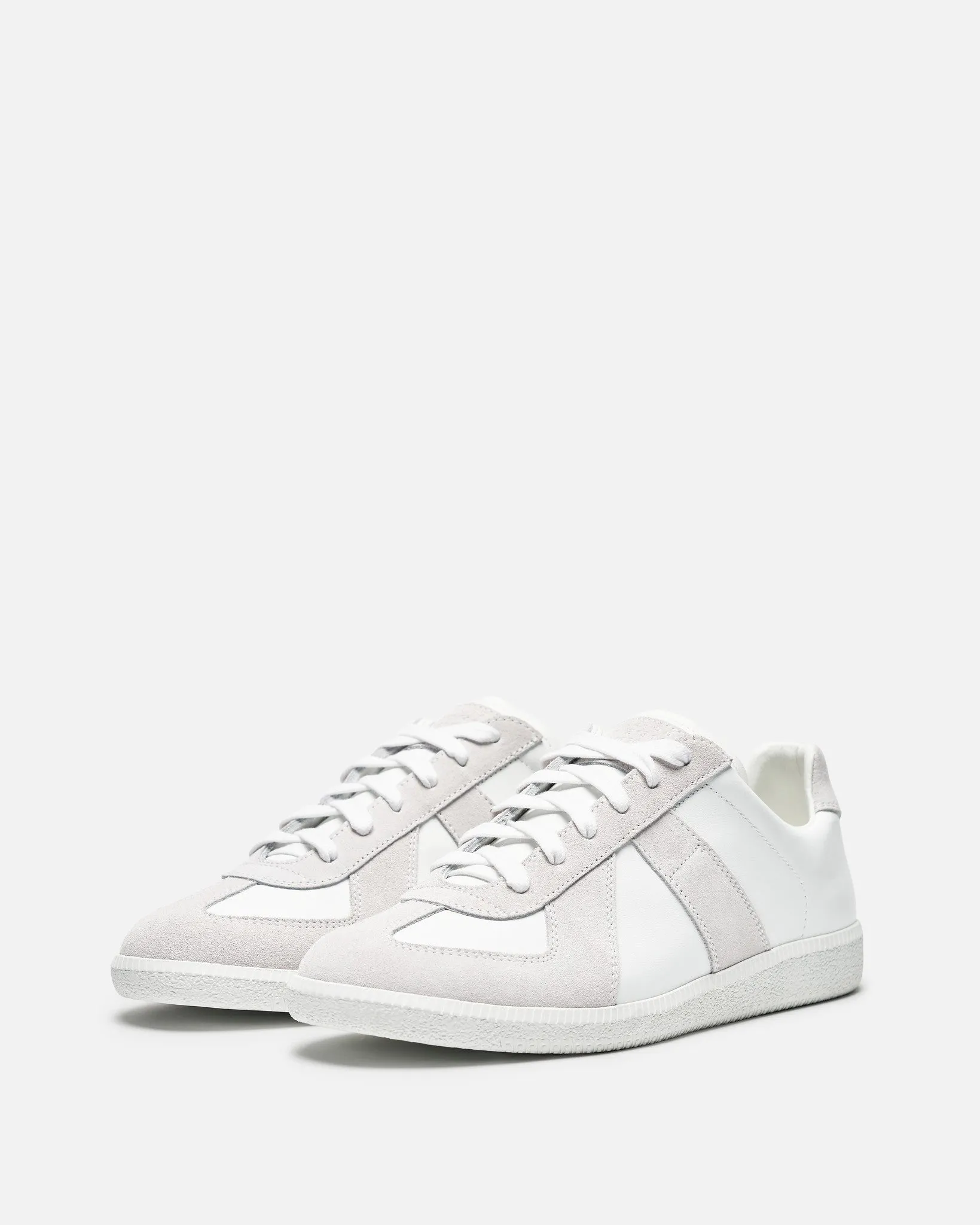 White Tonal Replica Sneaker by Maison Margiela