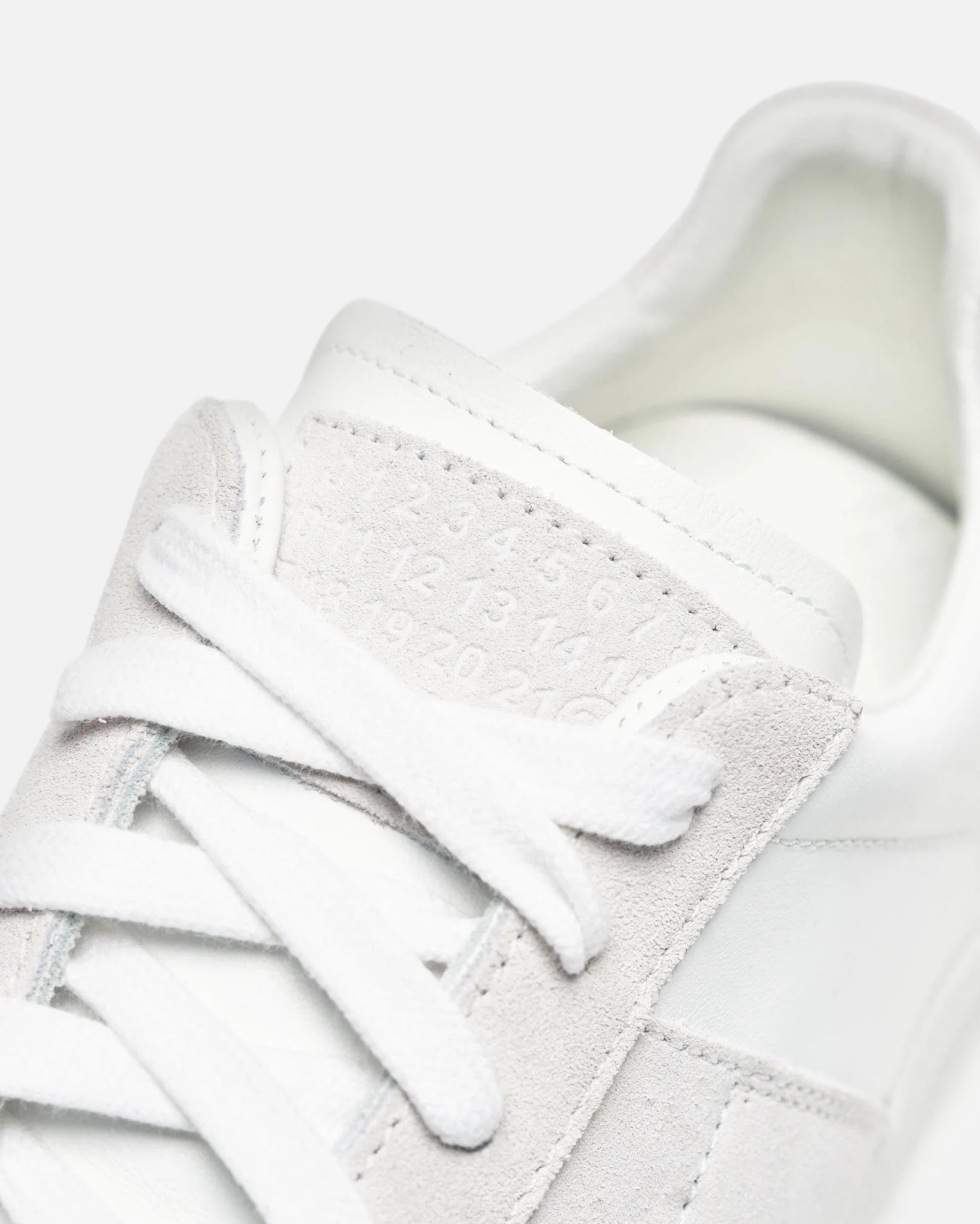 White Tonal Replica Sneaker by Maison Margiela