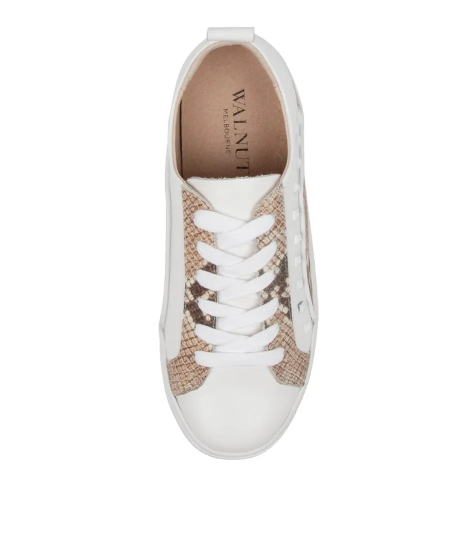 White WALNUT Hatch Sneaker