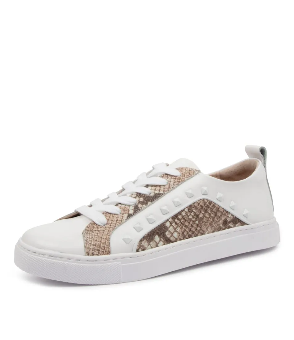 White WALNUT Hatch Sneaker