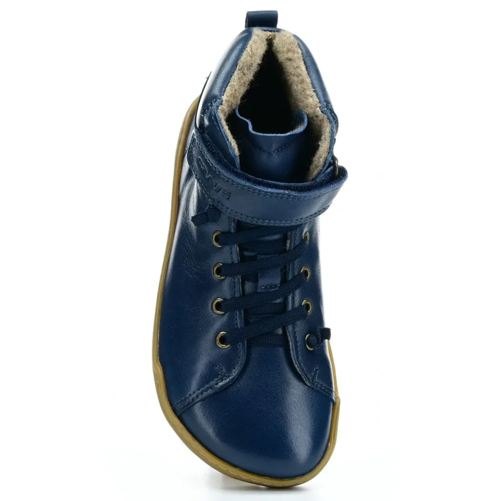 Winfield Dark Blue Winter Barefoot Shoes