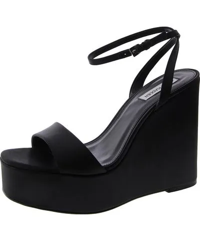 Womens Ankle Strap Open Toe Wedge Sandals by Steve Madden