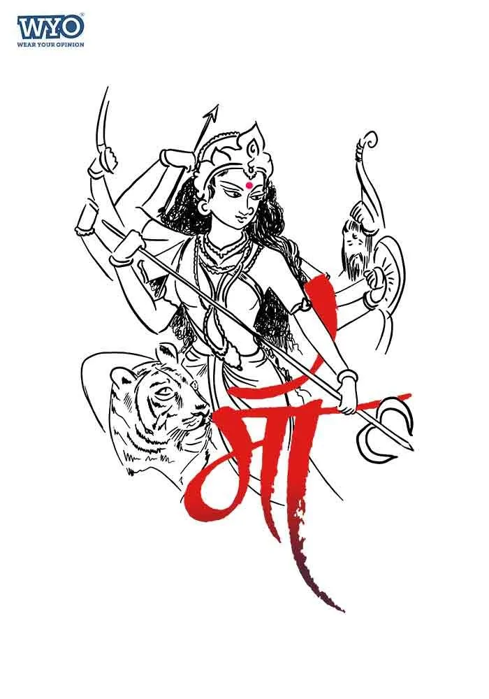 Womens Shakti Maa Graphic T-Shirt