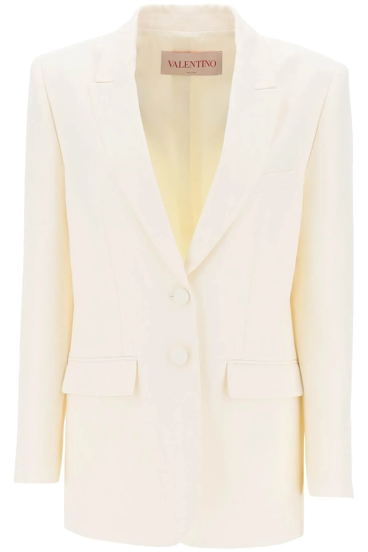 Wool and Silk Ivory Jacket