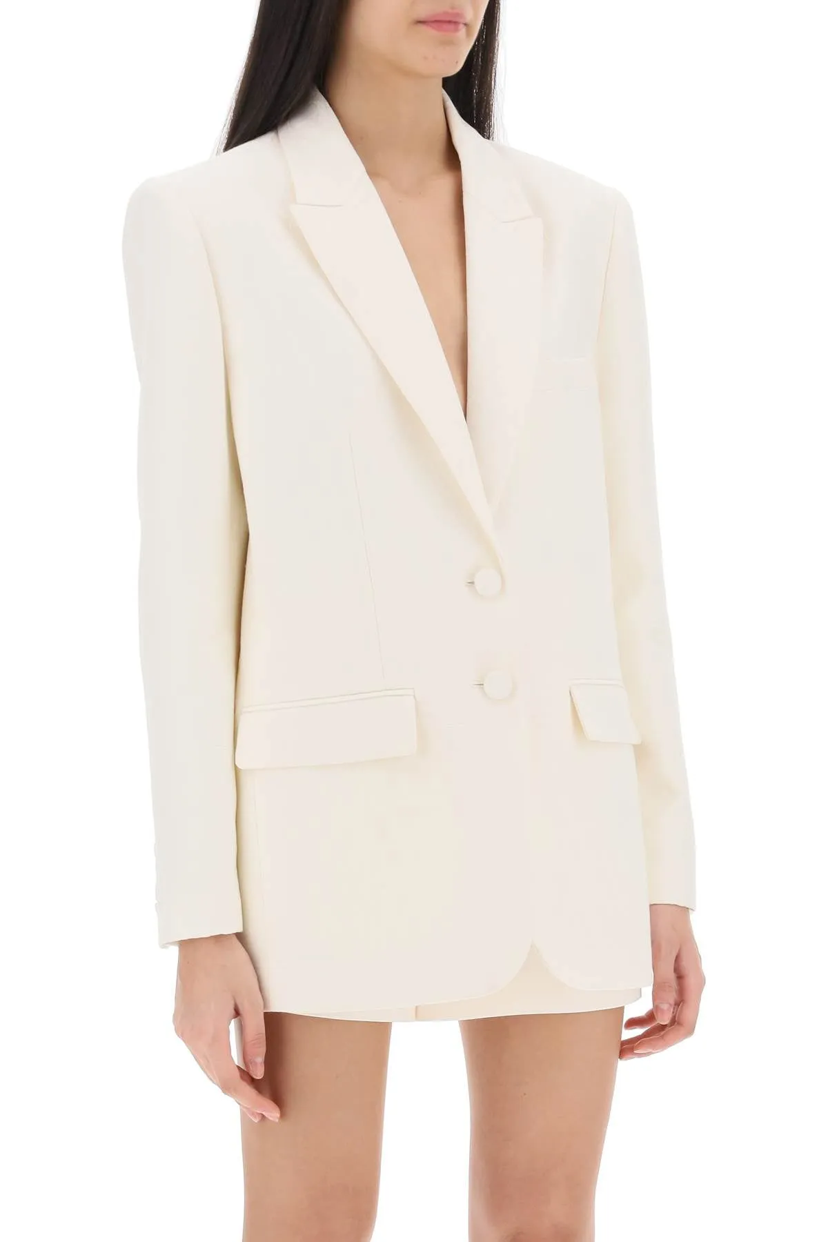 Wool and Silk Ivory Jacket