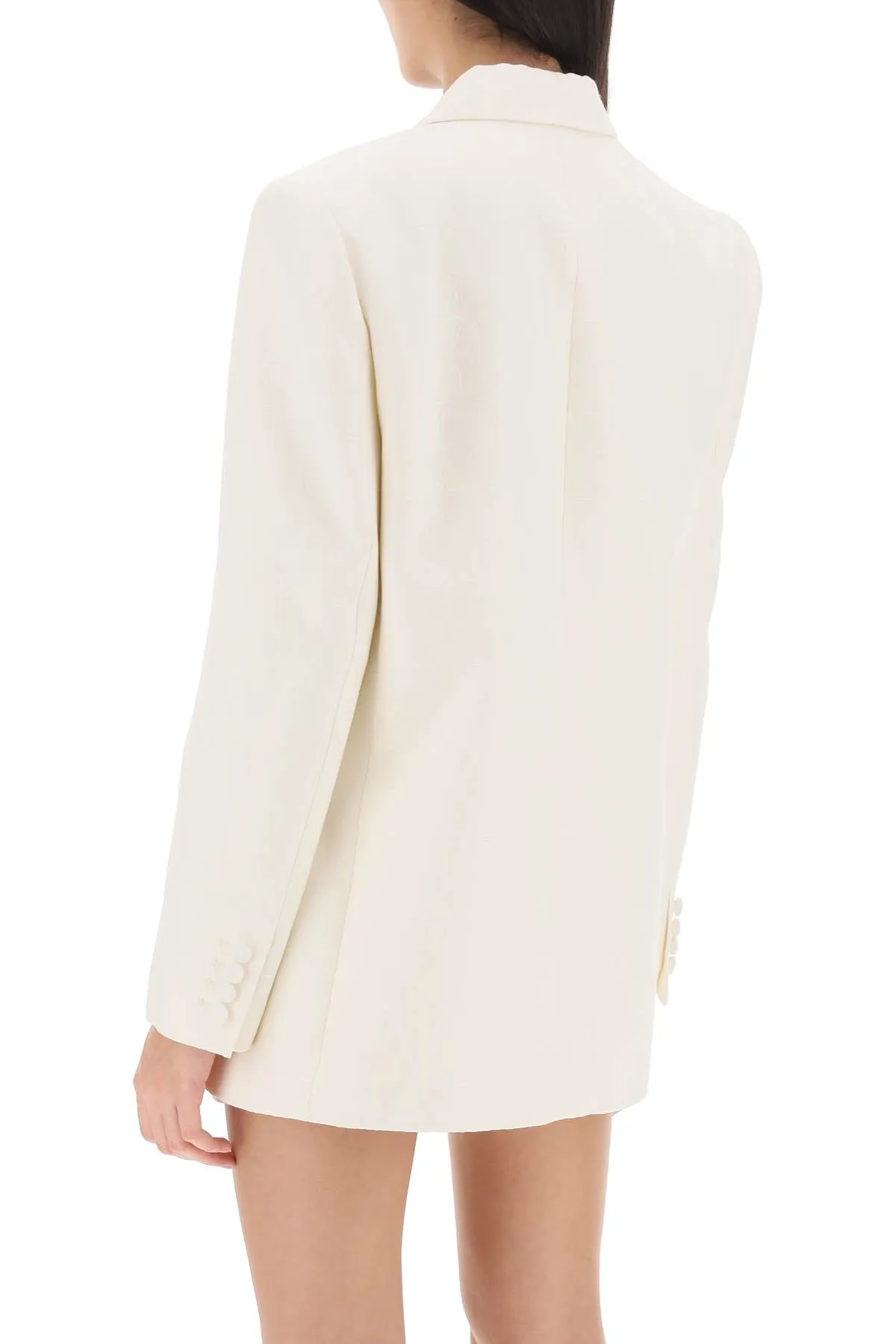 Wool and Silk Ivory Jacket