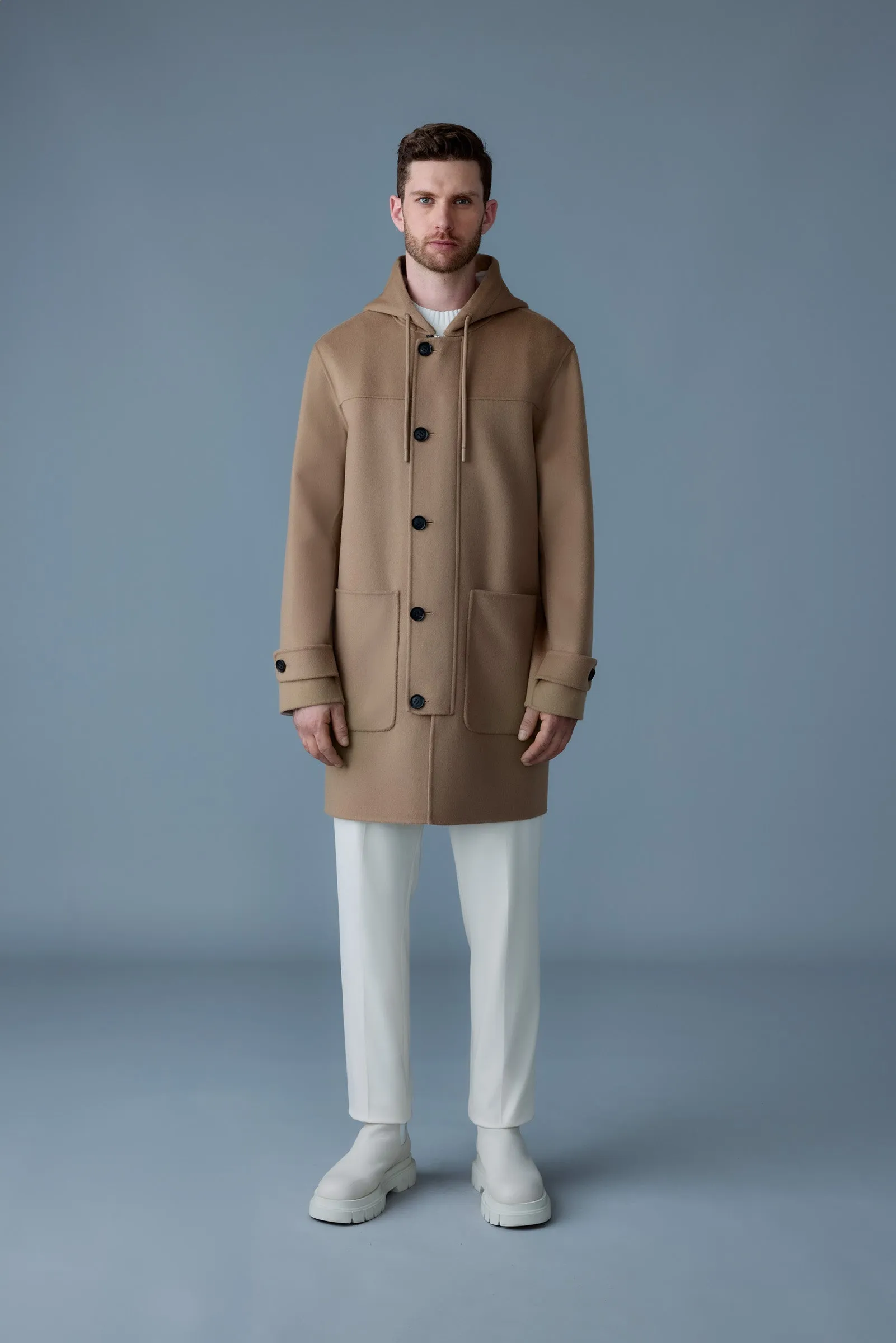 Wool Long Coat for Men by JOSHUA