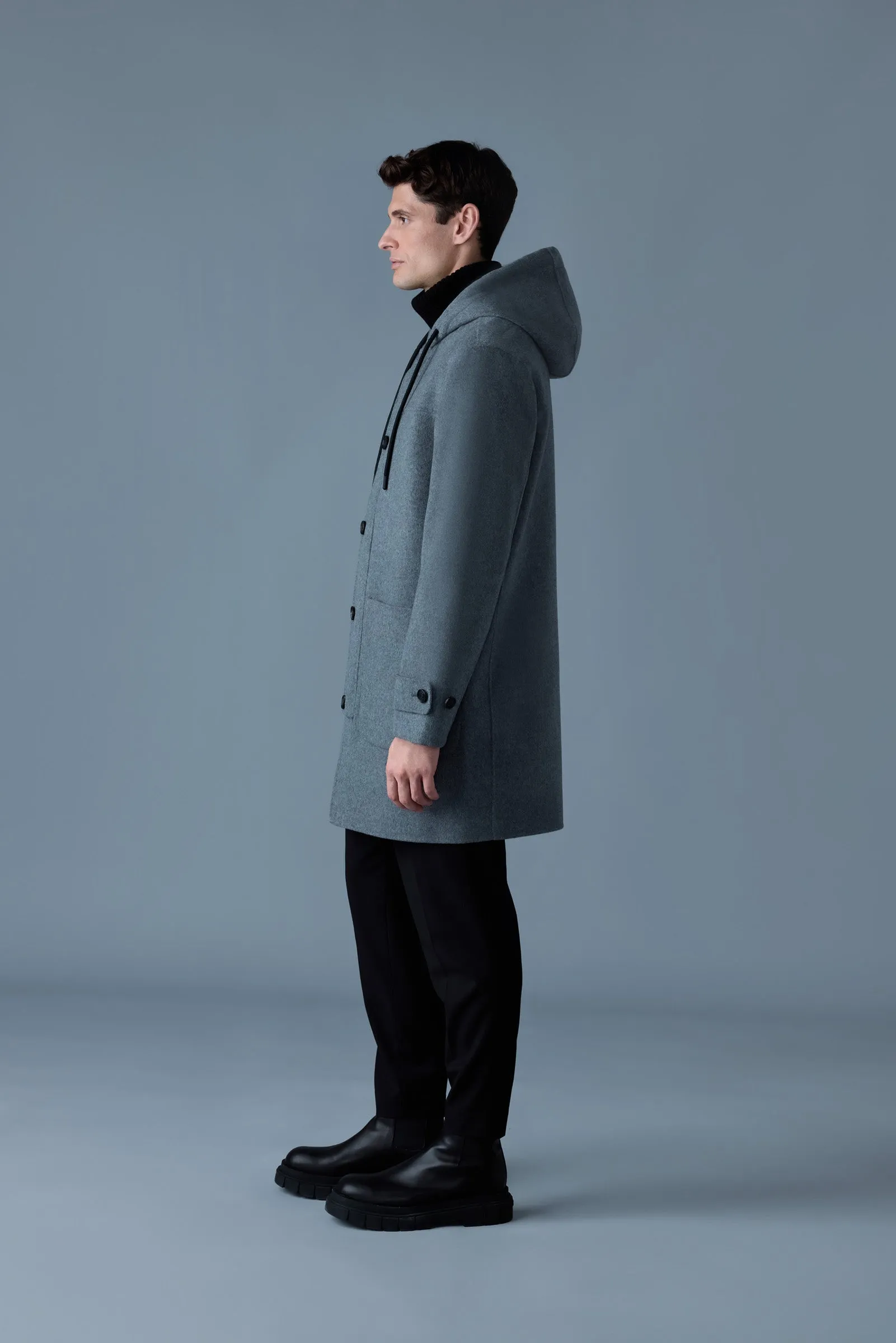 Wool Long Coat for Men by JOSHUA