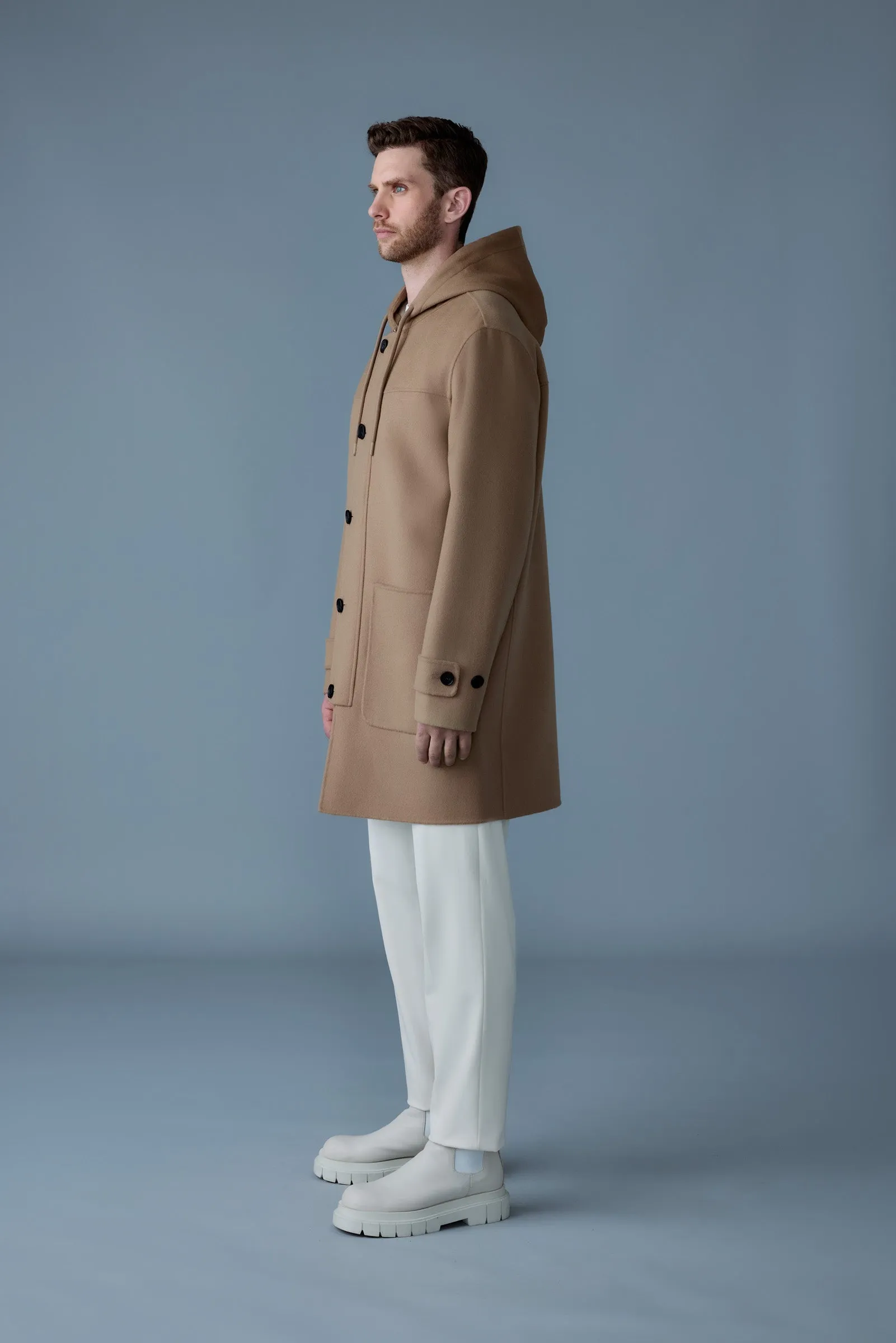 Wool Long Coat for Men by JOSHUA