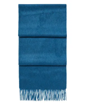 Woven Cashmere Scarf in Lagoon Blue - Unisex