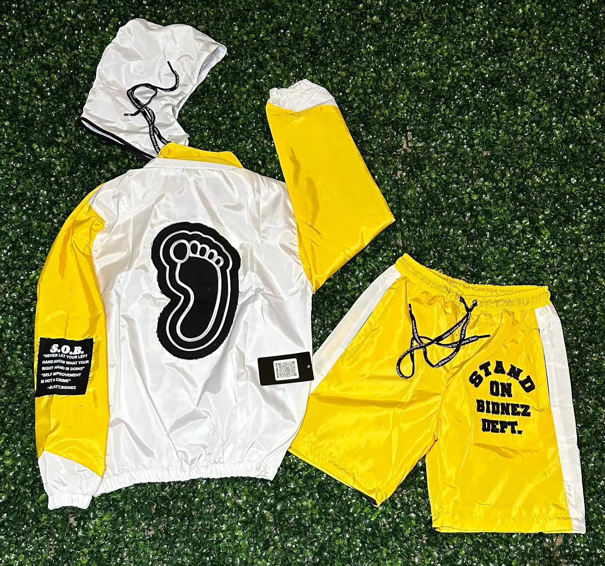 Yellow Windbreaker Set