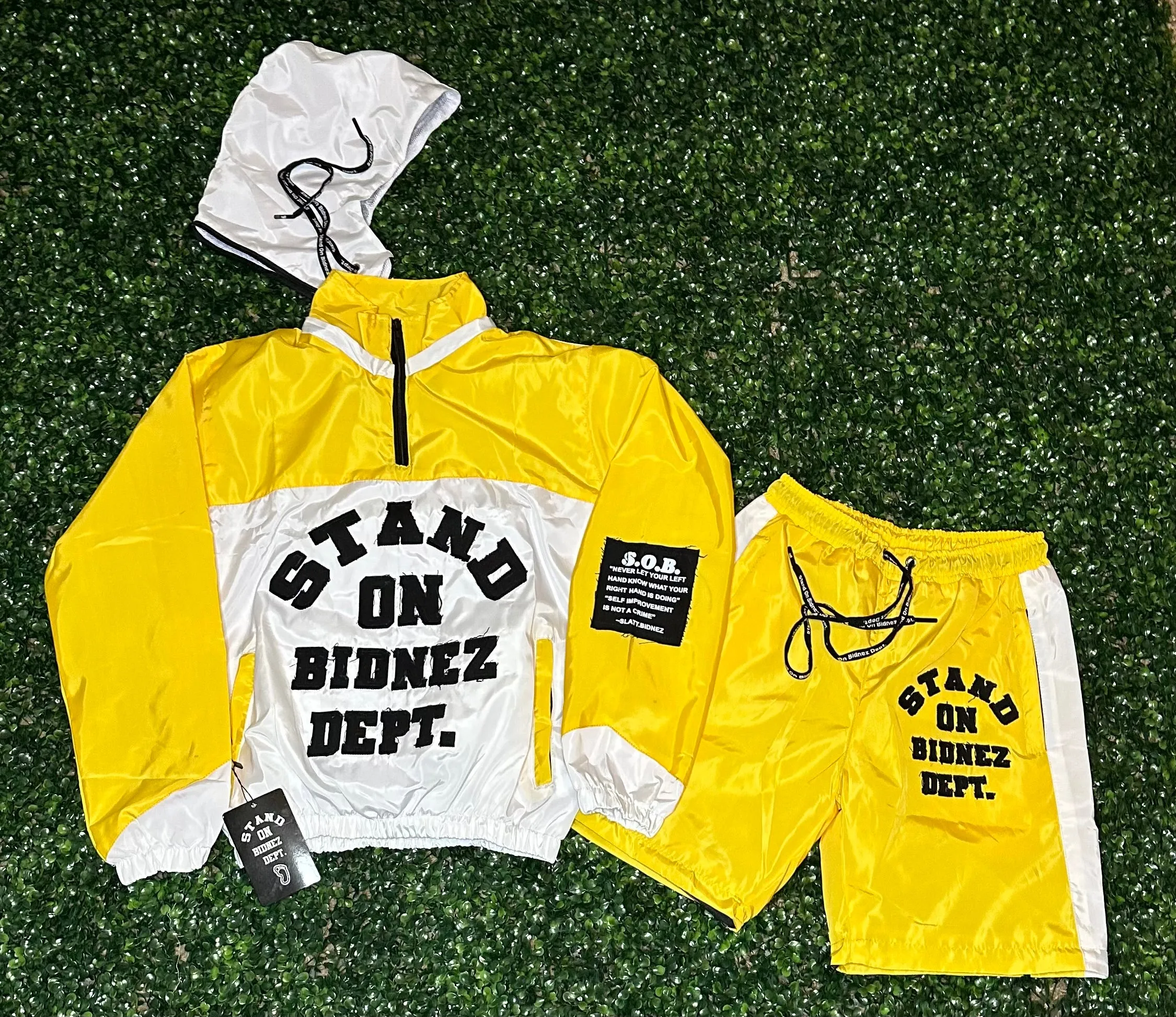 Yellow Windbreaker Set