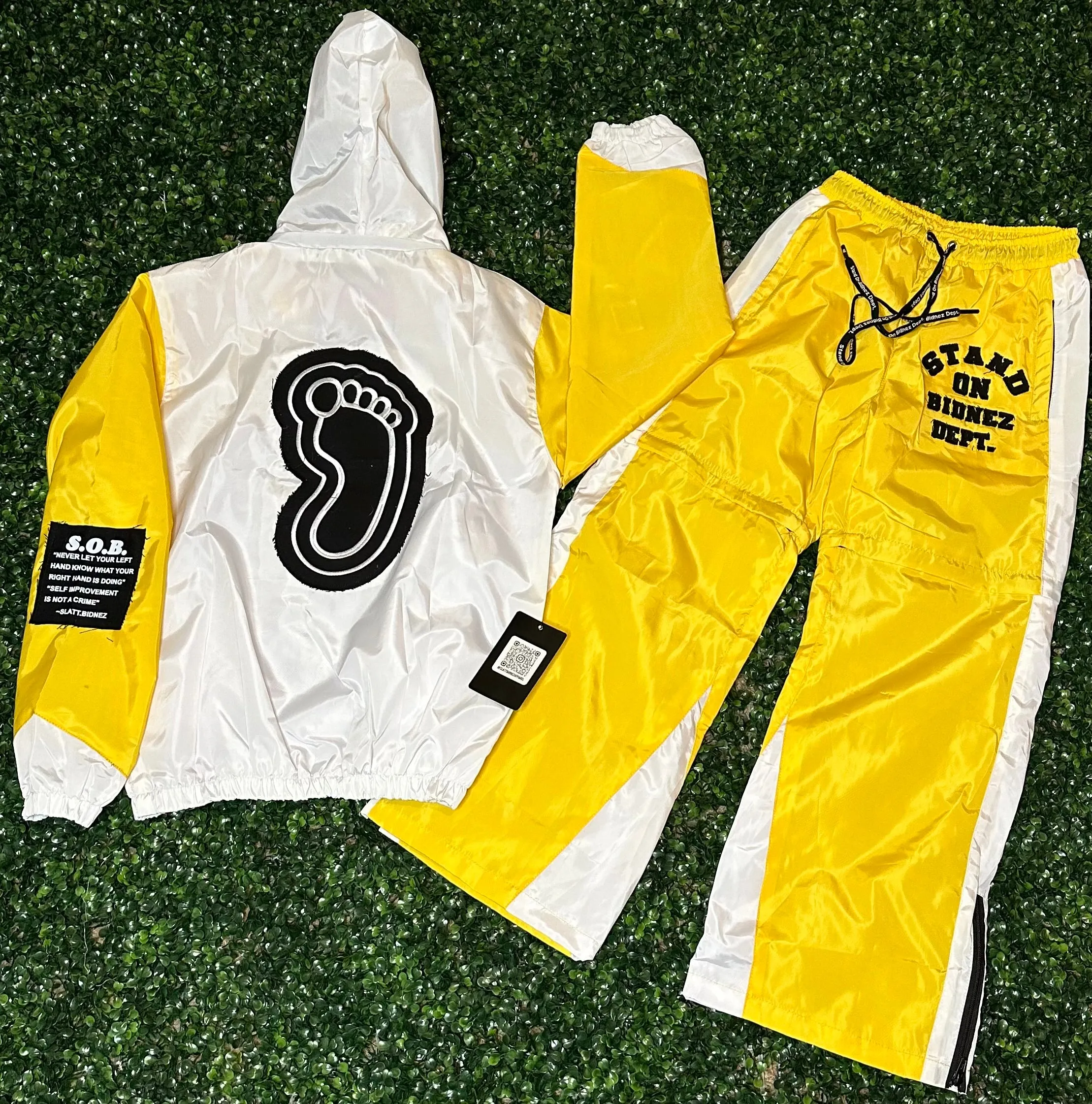 Yellow Windbreaker Set