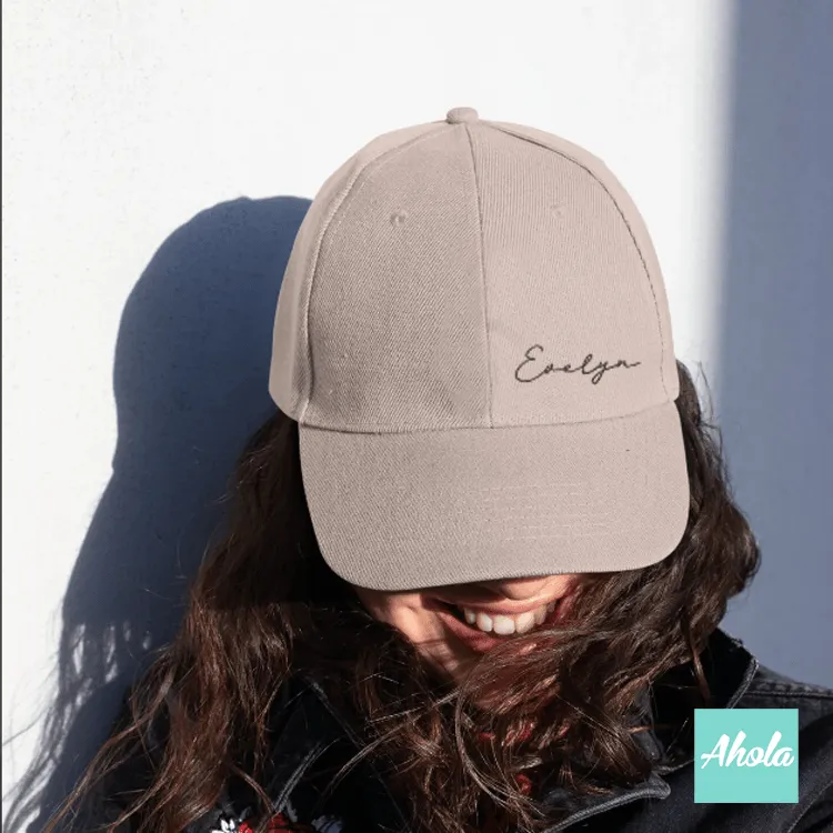 Name Embroidery Baseball Cap Zap