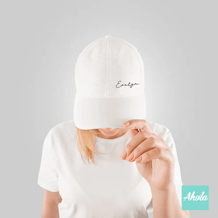 Name Embroidery Baseball Cap Zap