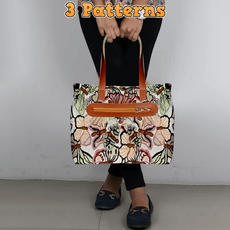 Zipper Divided Tote Bag Pattern with PDF Download (Includes 3 Sizes)